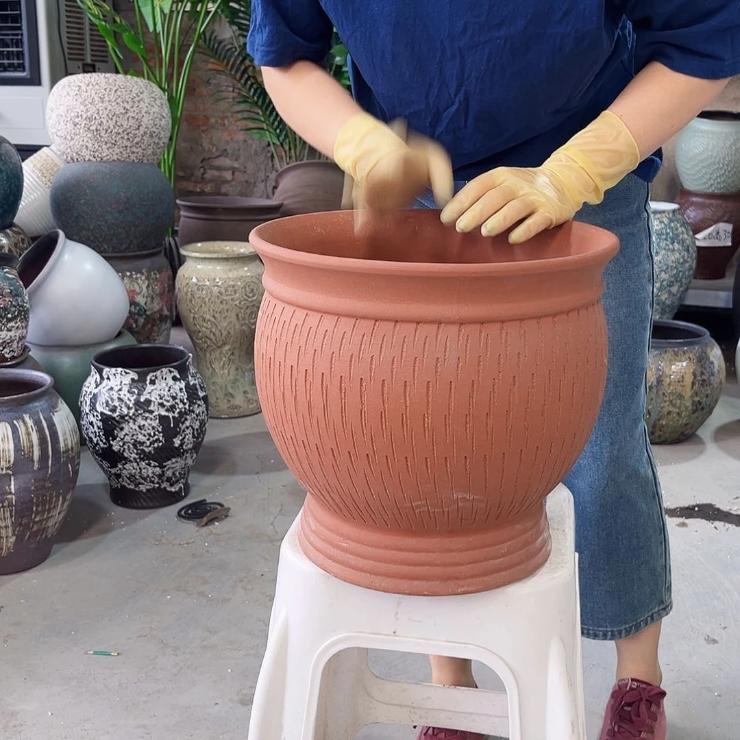 紫砂花盆正品口31高29