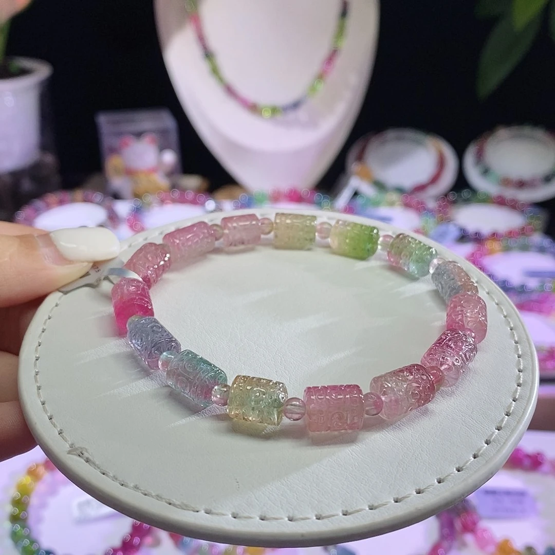 未镶嵌手链碧玺回纹