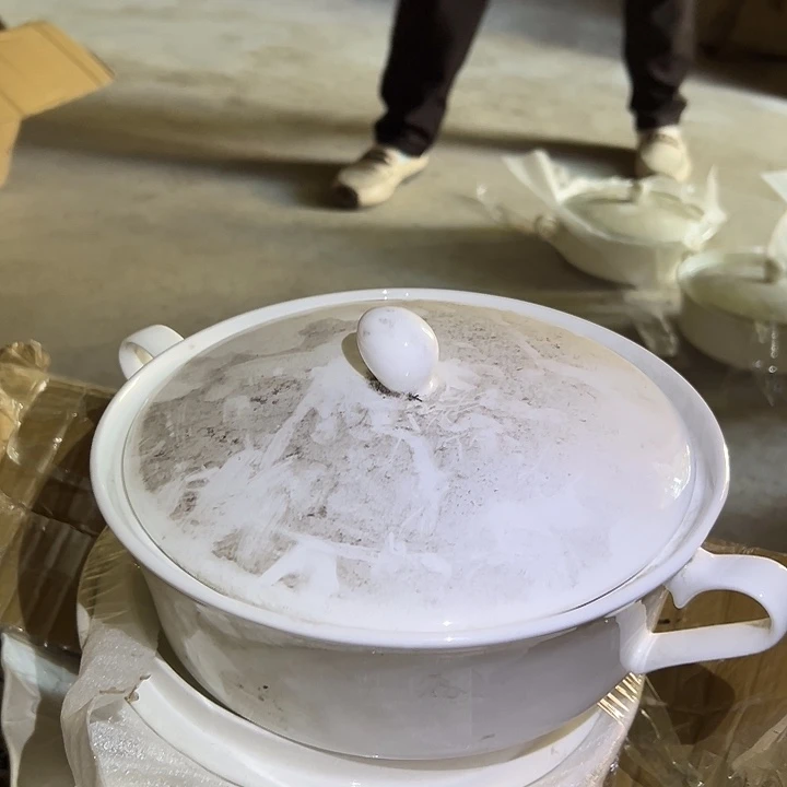 国营尾货骨瓷锅一套微瑕