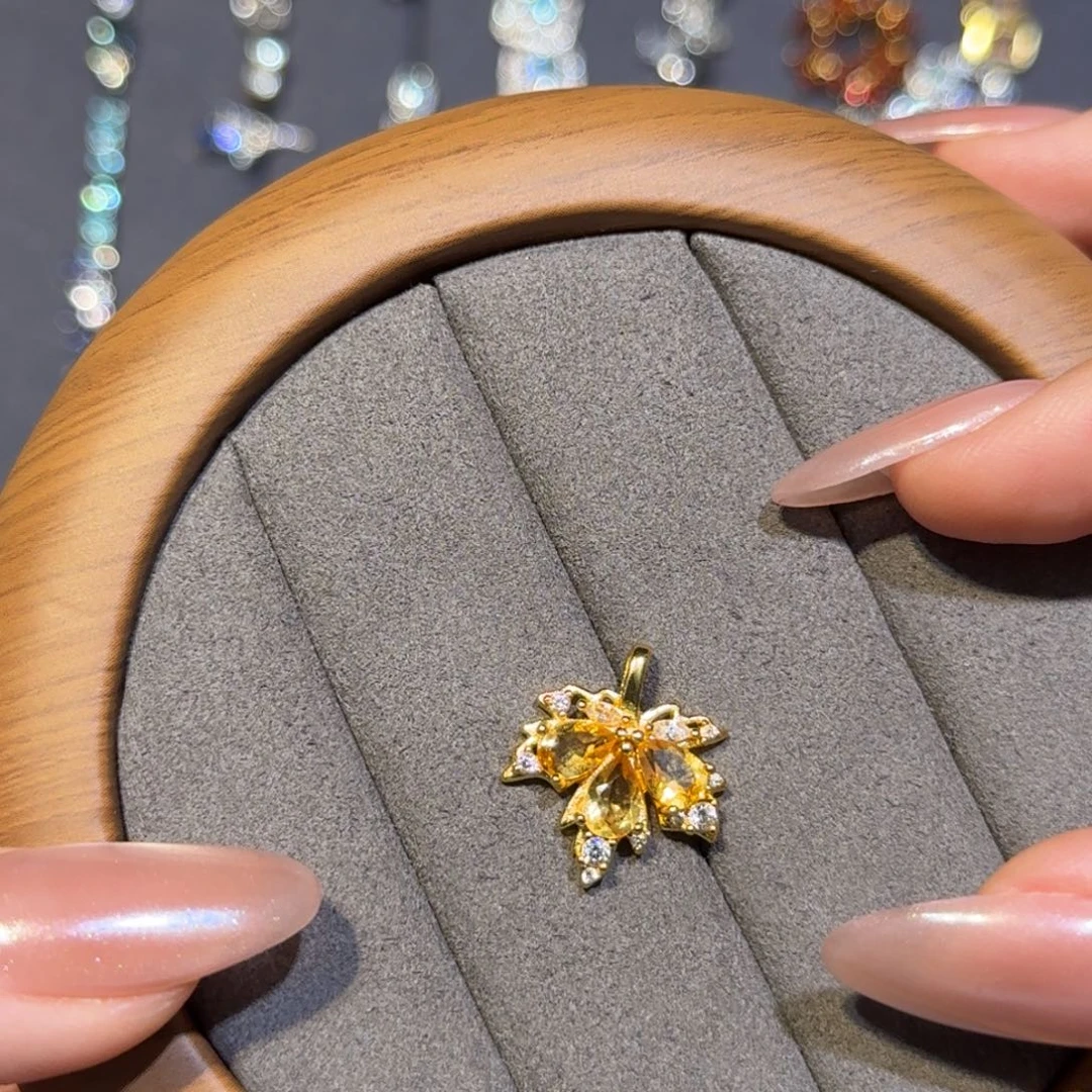 水晶银S925镶嵌吊坠(不含链)