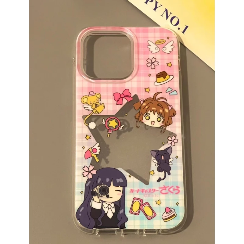 奥菲顿镂空星星小樱适用iPhone1615高透手机壳华为vivo小米oppo套