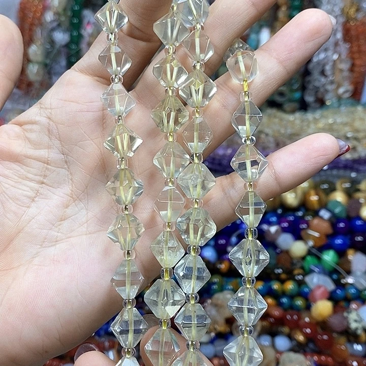 未镶嵌玛瑙/玉髓珠宝半成品亏米炸：天然柠晶卡10mm