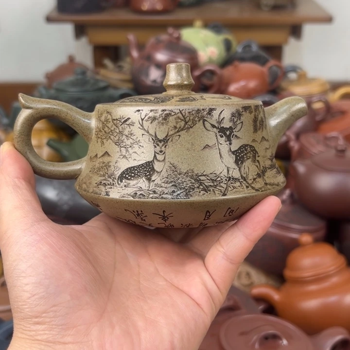 茶壶紫砂把手明针