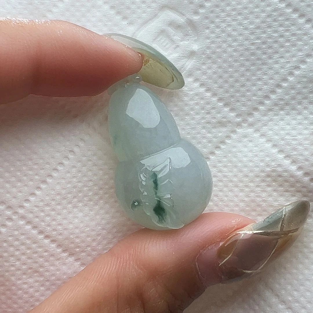 颈饰未镶嵌翡翠随*翡翠特色葫芦吊坠