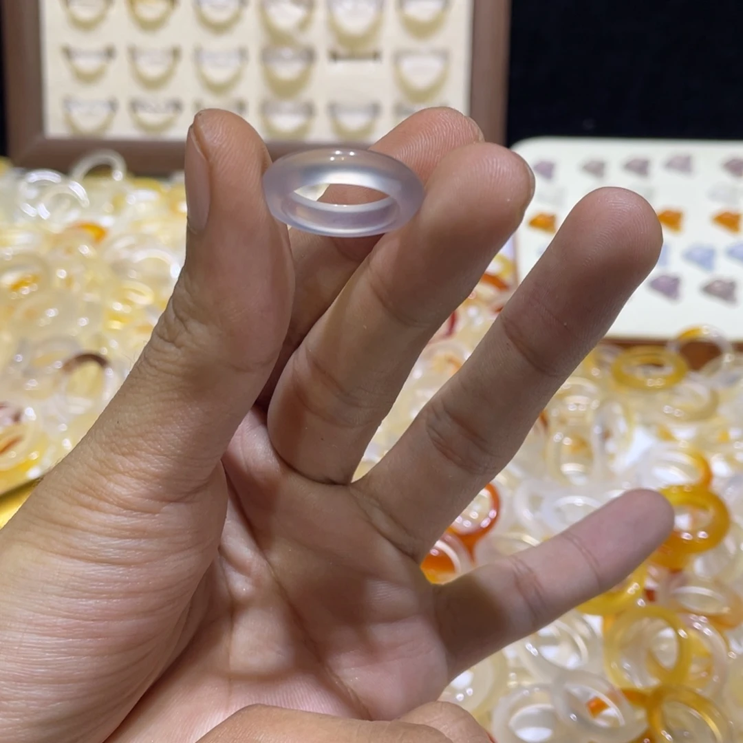 玛瑙/玉髓合金戒指80号港10