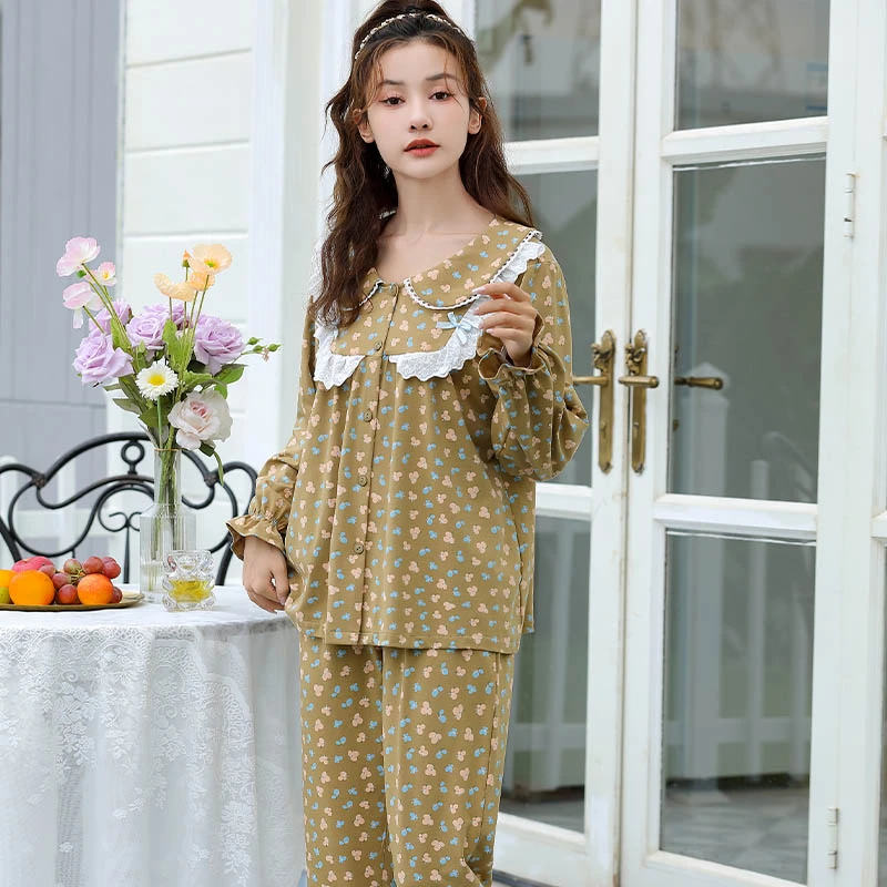 喜欢碎花 花边款的姐妹看这里  80斤穿到160斤春秋夏可外穿家居服