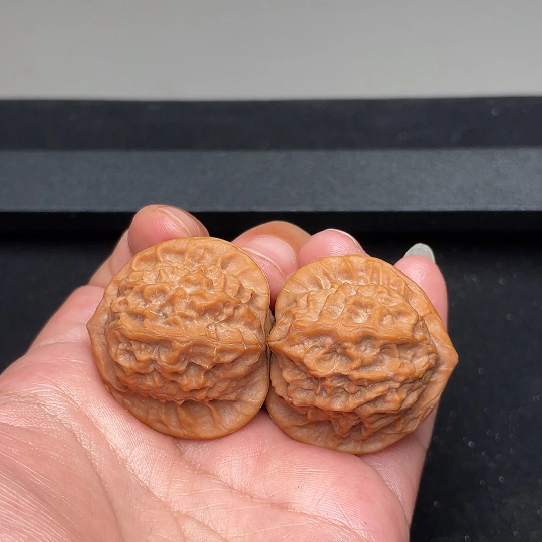 把件猴头核桃36×37全品头茬瓷娃娃XM3479