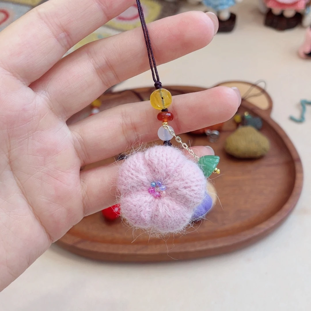 姜****编织品姜姜小花手机挂件