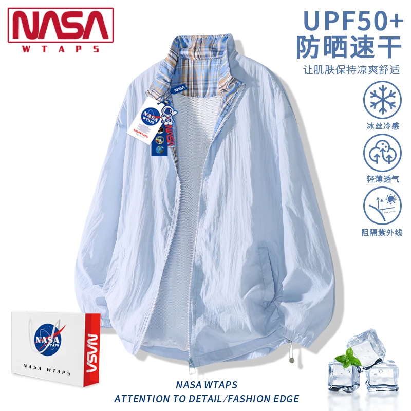 NASA WTAPS情侣防晒衣UPF50+男夏季户外旅行凉感夹克高倍防晒外套