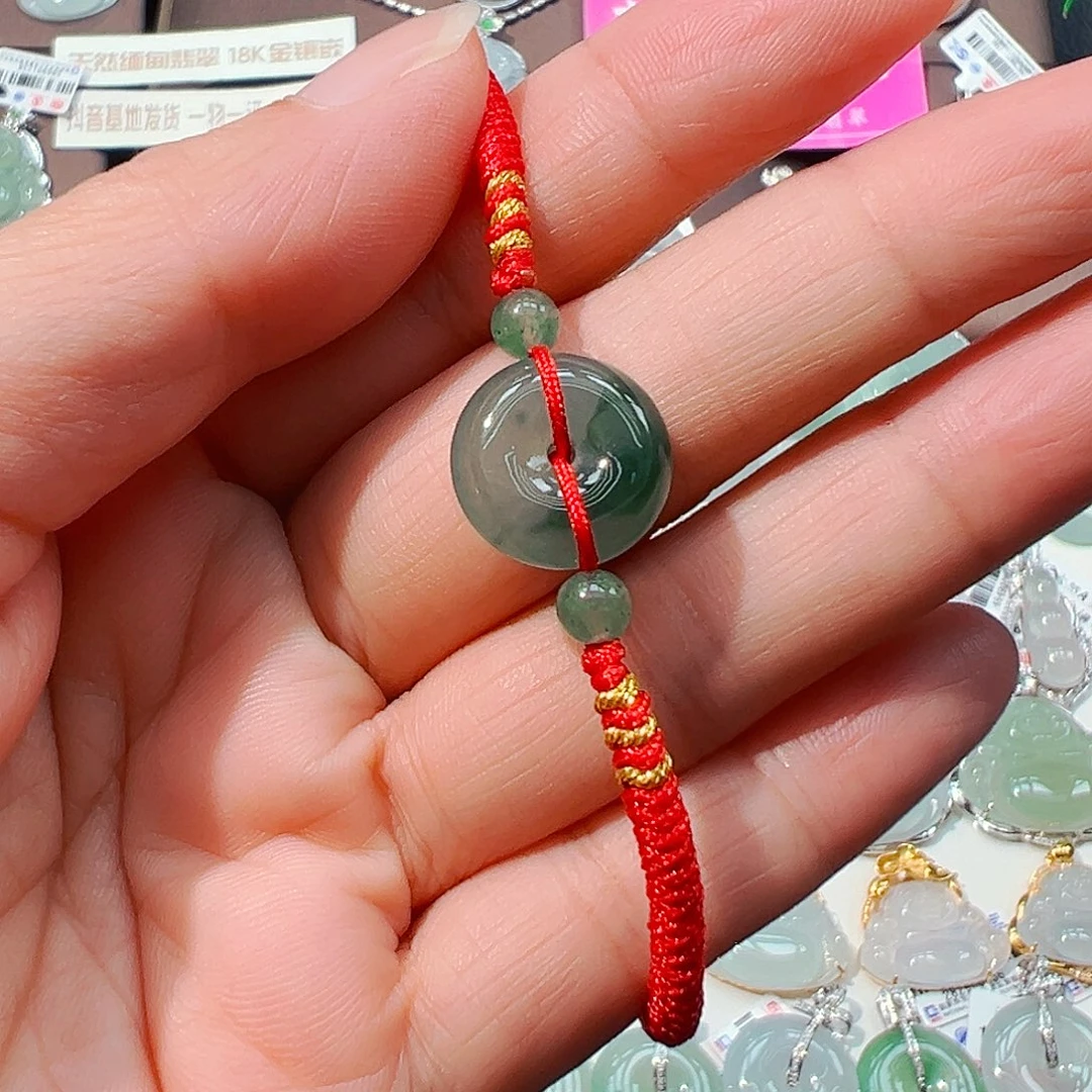 翡翠未镶嵌吊坠(不含链)平安扣