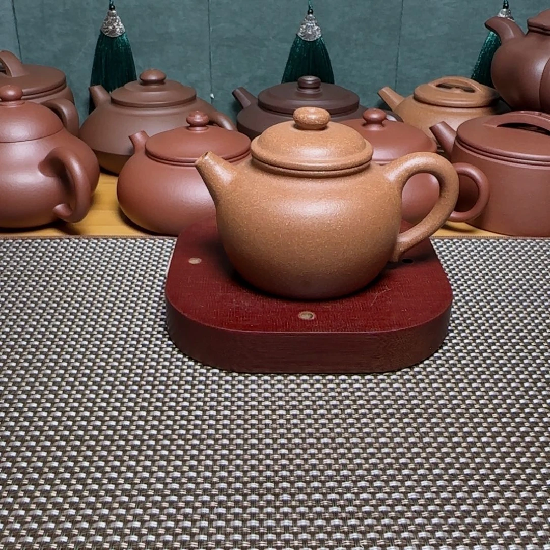 从***为茶壶紫砂圈钮壶老团泥130ml