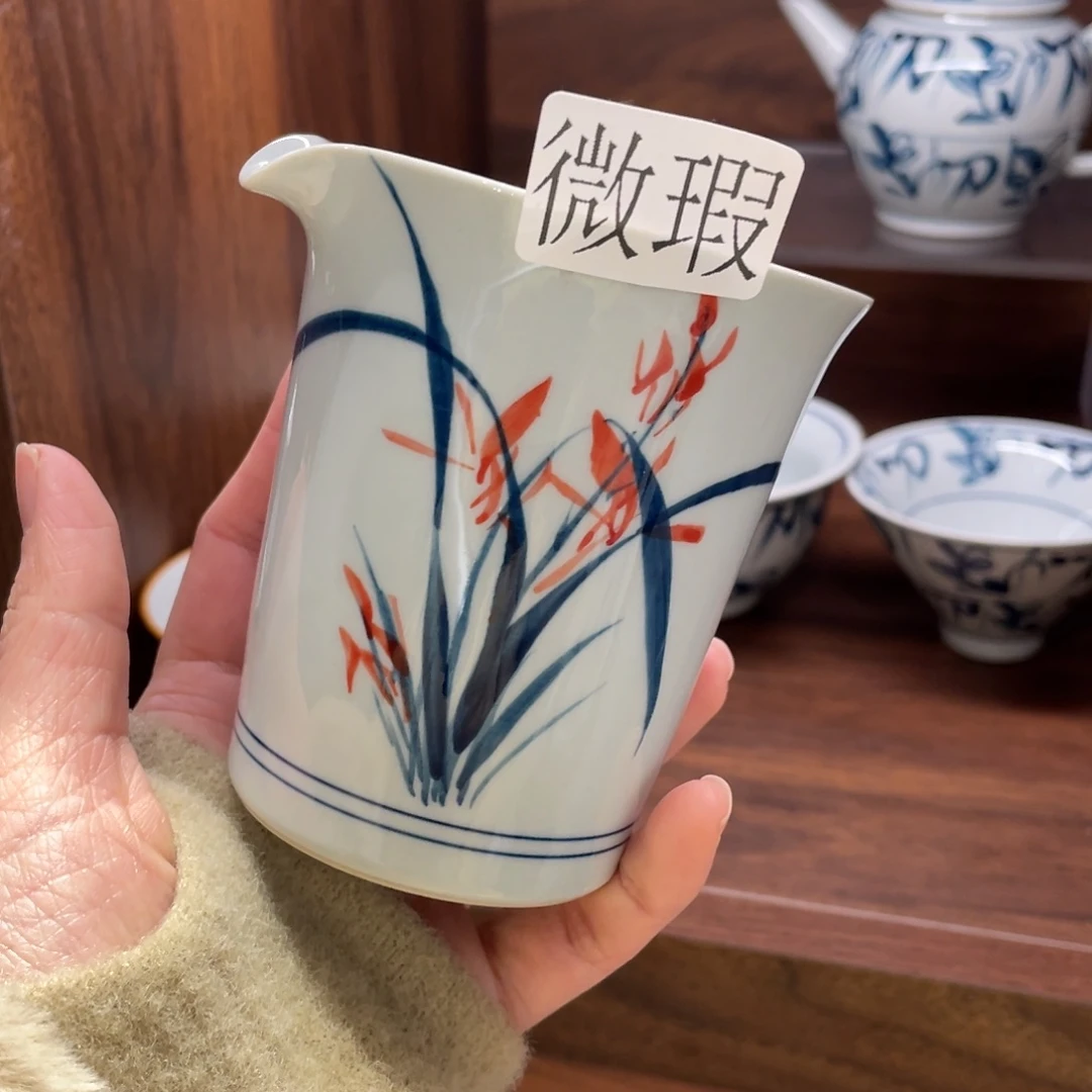 有瑕釉下彩纯手绘