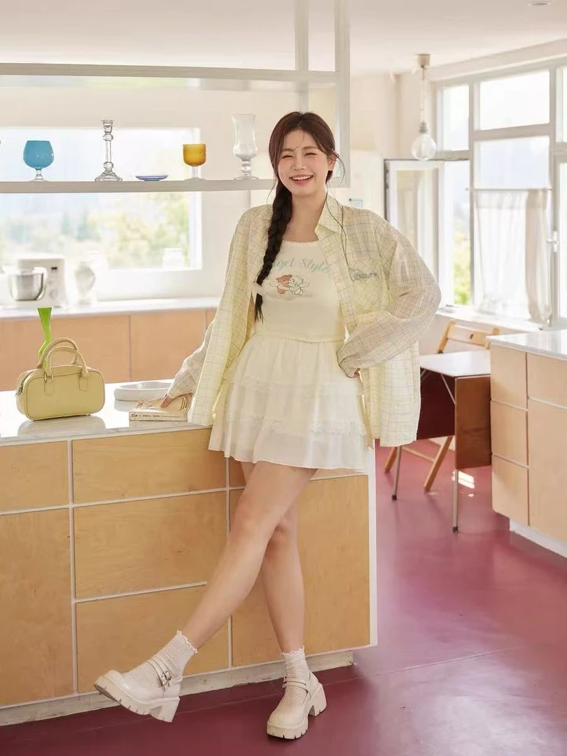 无运险【JIAXUPANG】衬衫+背心两件套