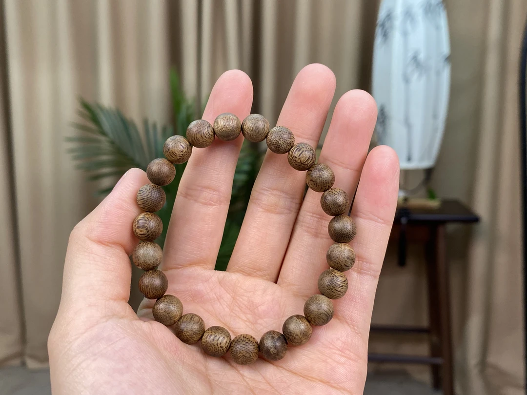 沉香圆珠单圈手串8mm 多样性发一S000005