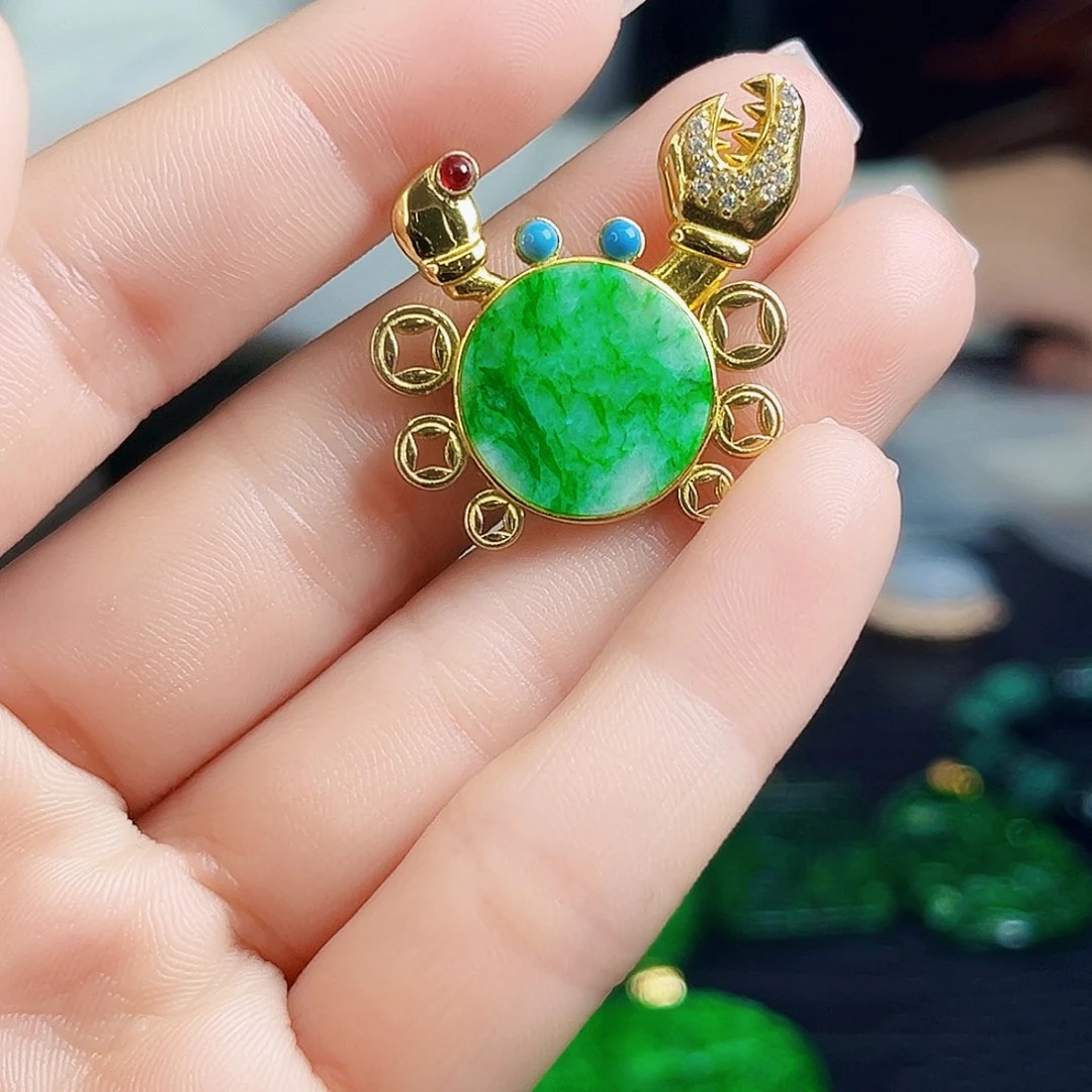 颈饰银S925镶嵌翡翠多样性