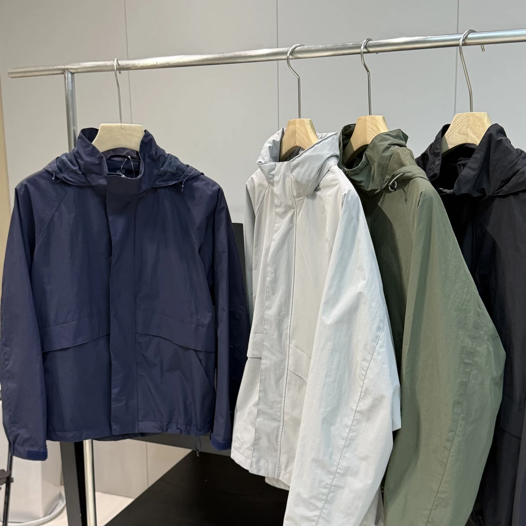 春季新品男女同款防风立领茄克外套夹克户外休闲连帽外套