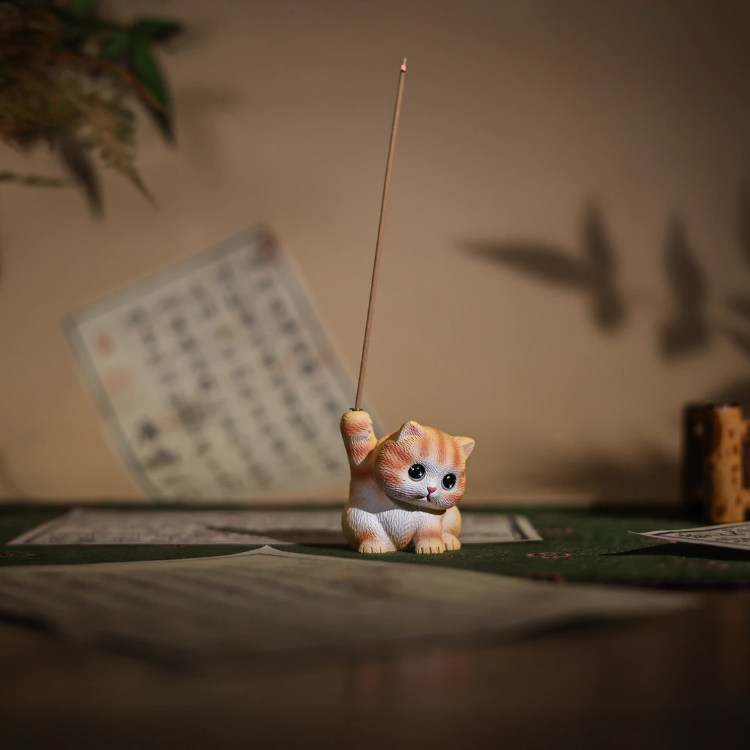 【斋居】黄猫茶道配件（Q9621）