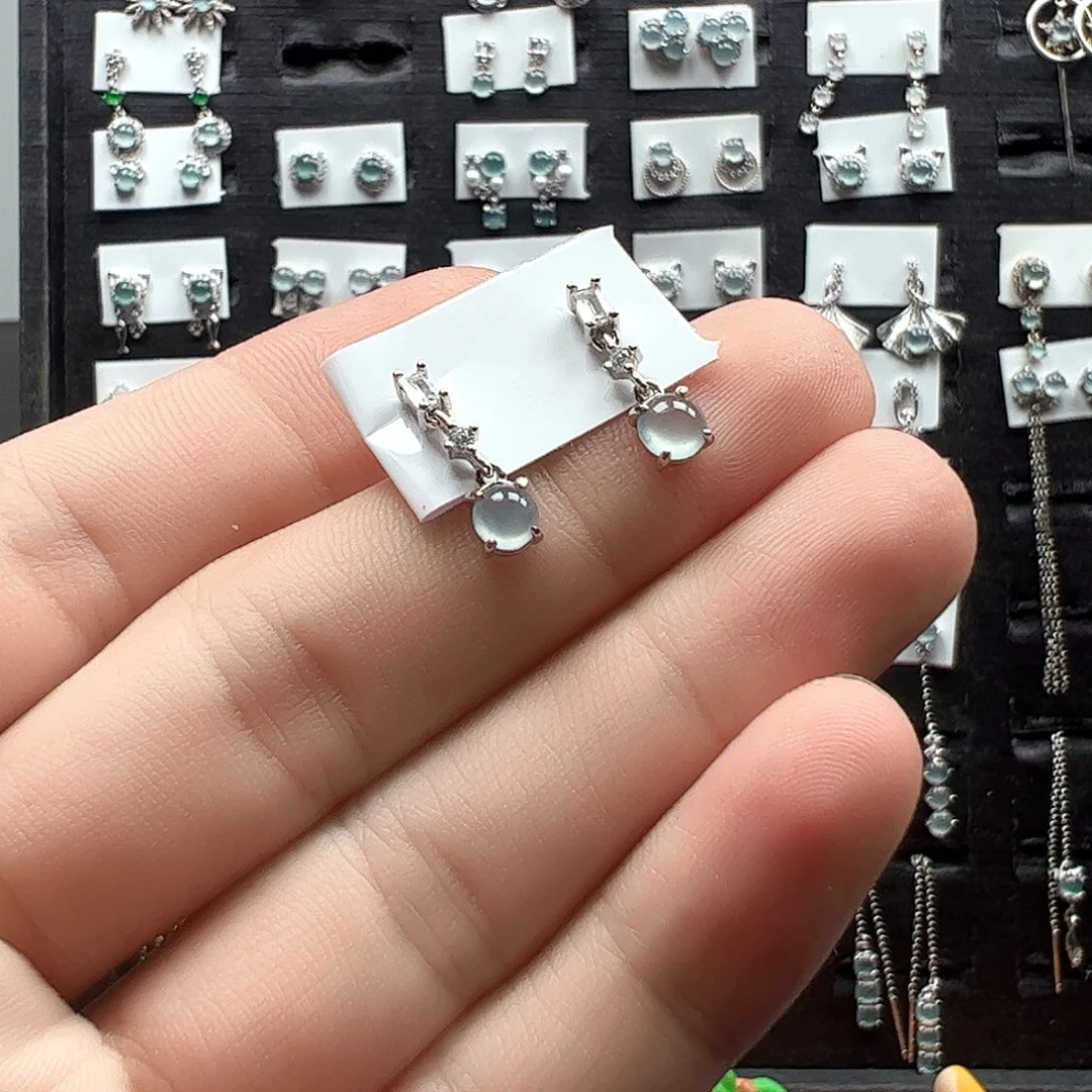 翡翠银S925镶嵌手链