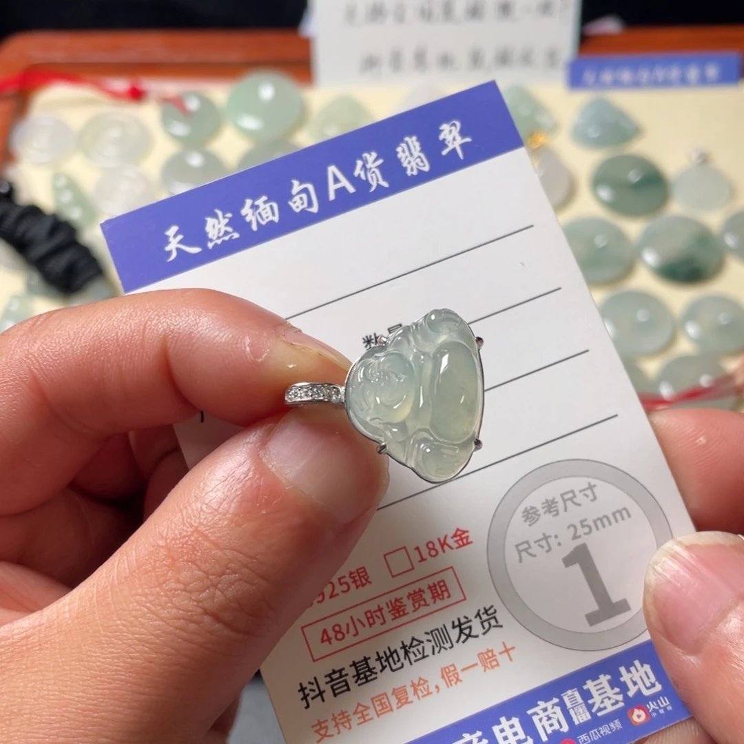 翡翠银S925镶嵌颈饰5567788655567888