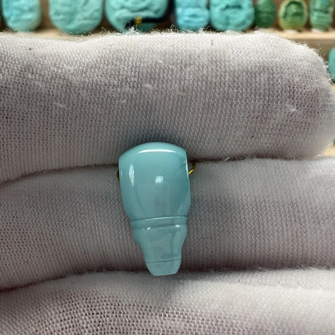 未镶嵌绿松石三通8.3mm