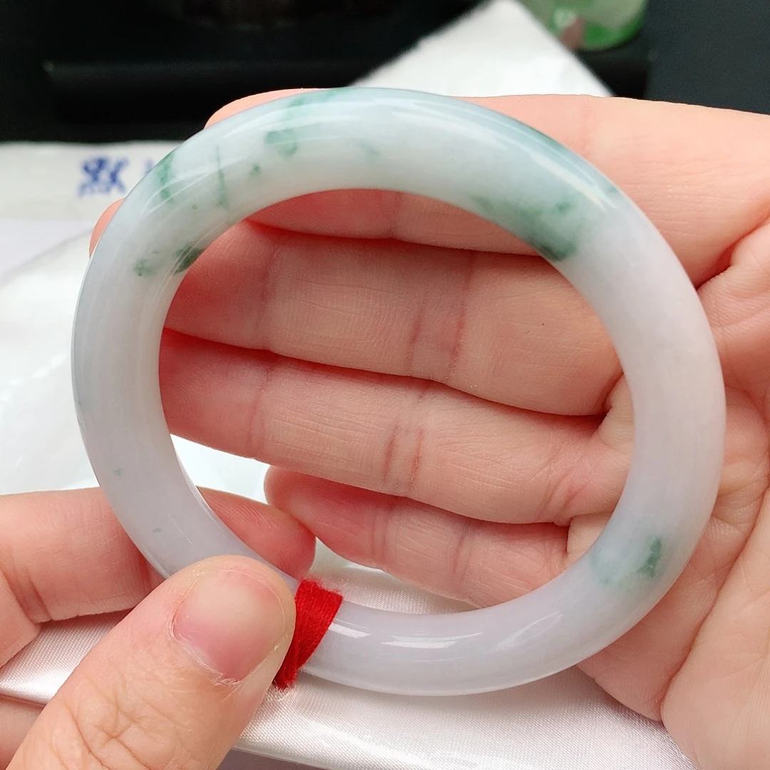 未镶嵌手镯翡翠圆条53.5圈