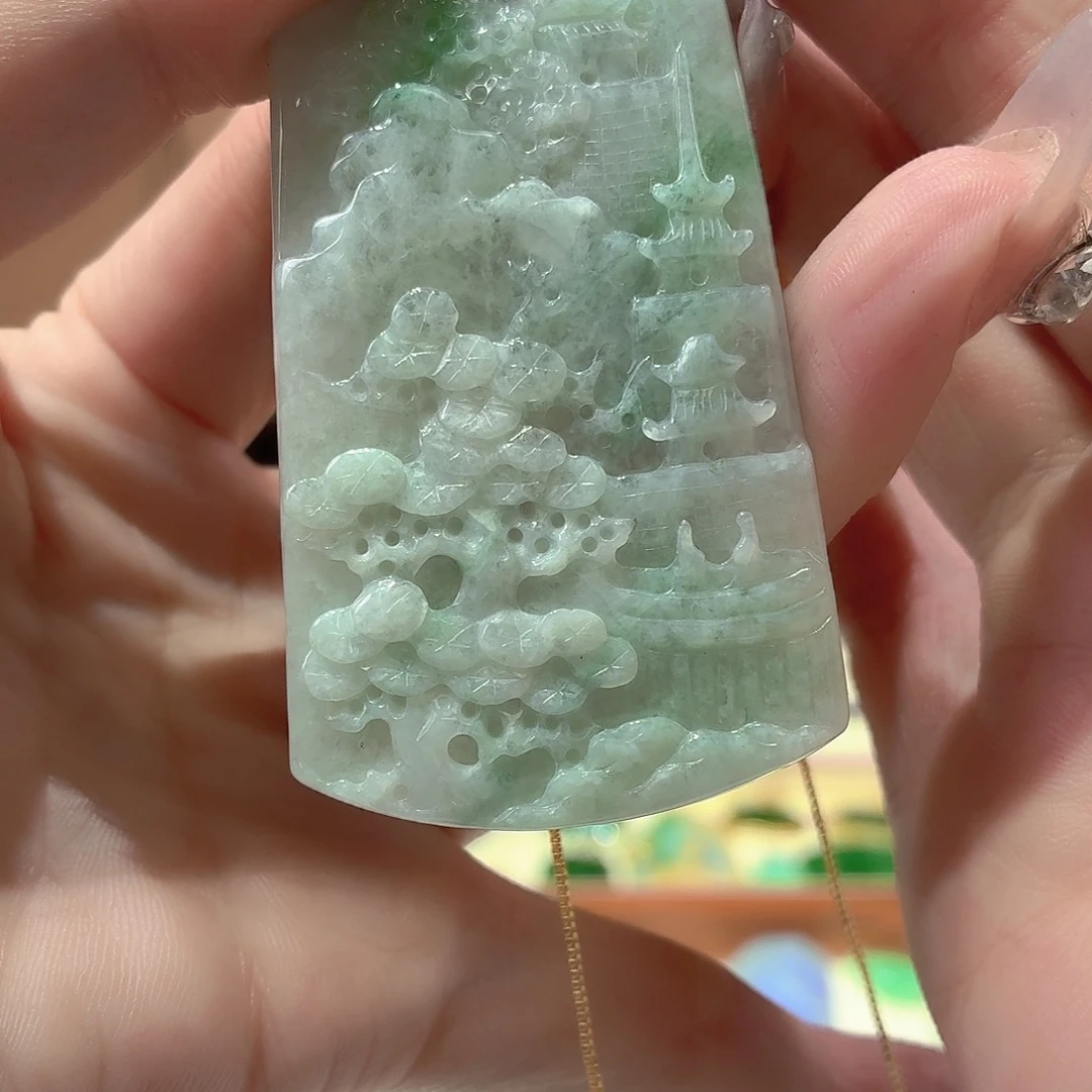 翡翠未镶嵌颈饰翡翠