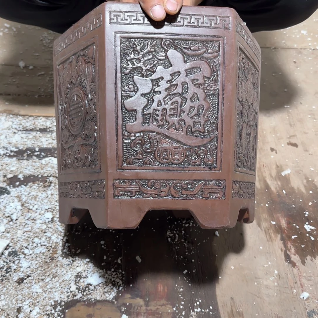 紫砂花盆口径31.27口径