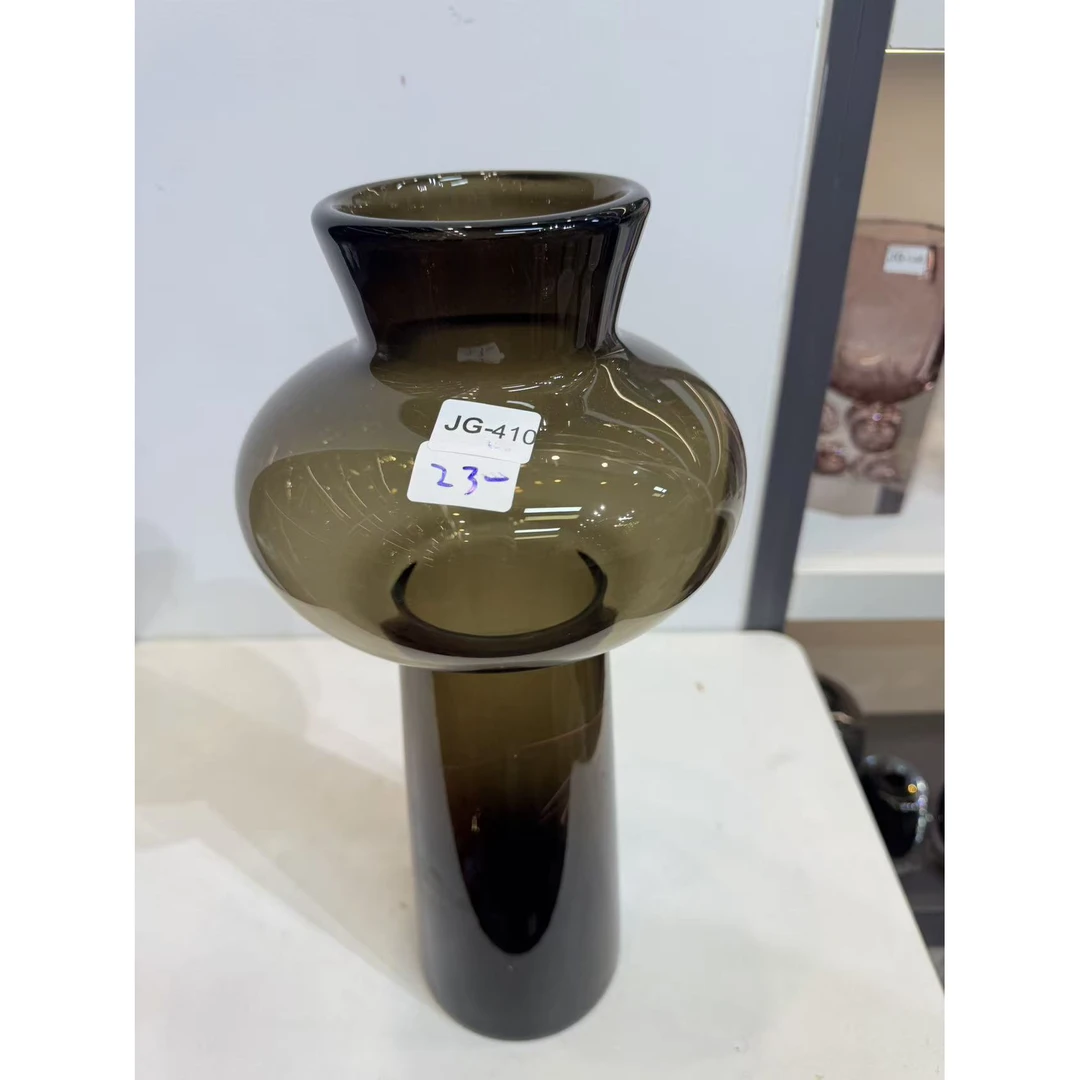 JG-410简约现代琉璃花瓶客厅餐桌插花艺术摆件