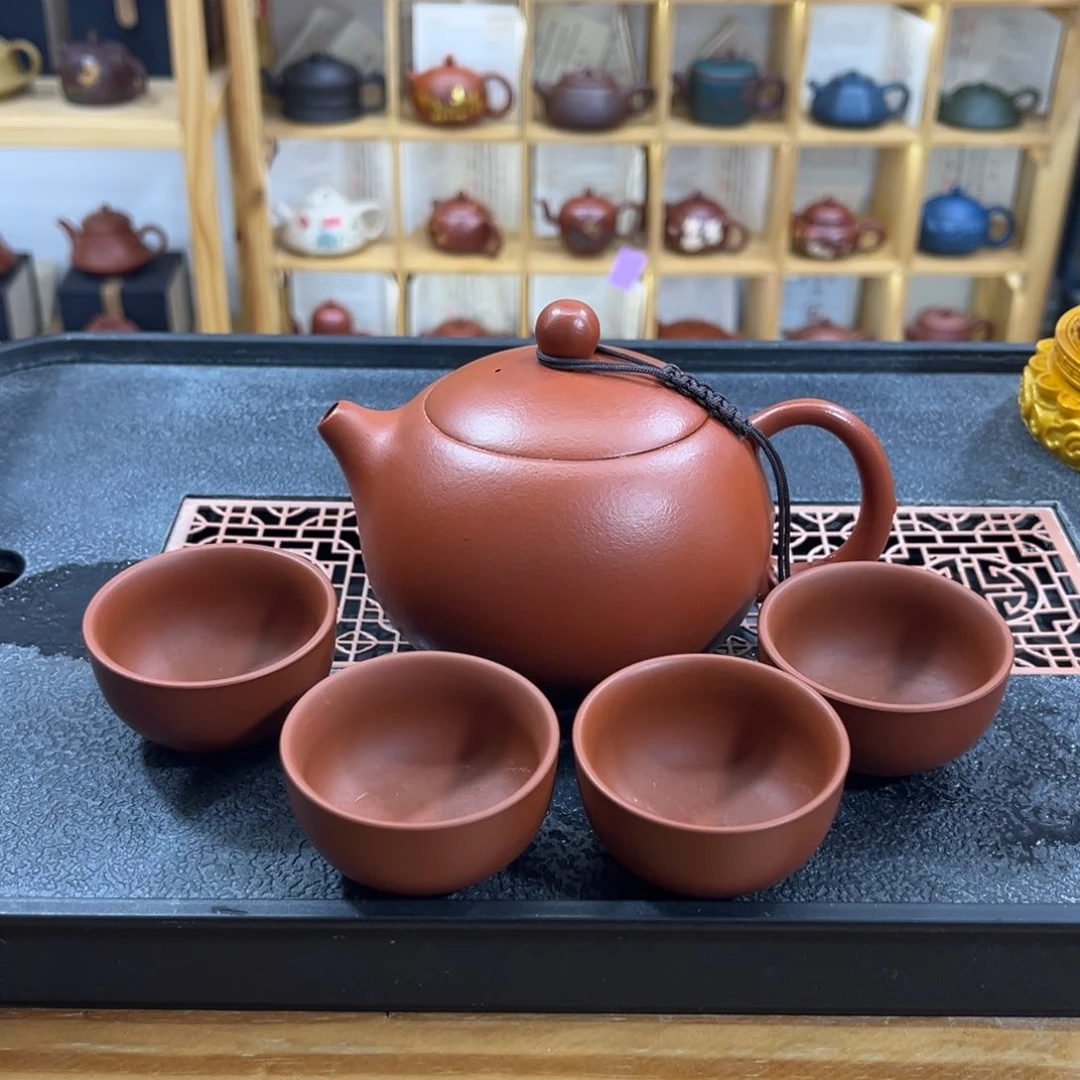 紫砂紫砂胖西施（一壶四杯）