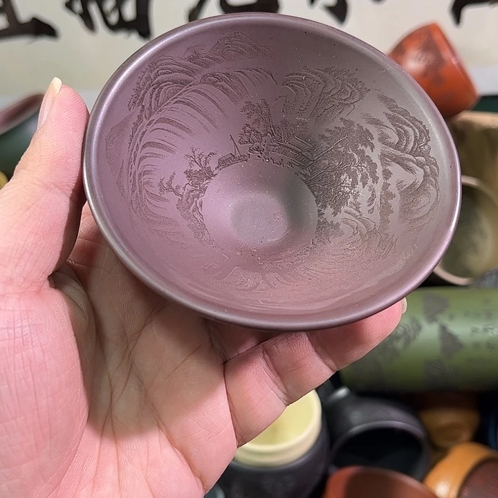 茶杯紫砂全手工紫砂主人杯