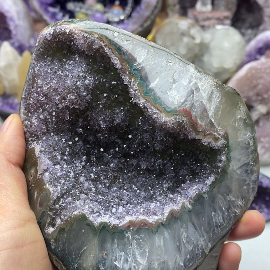 未镶嵌大型摆件（非配饰）紫晶水*淼