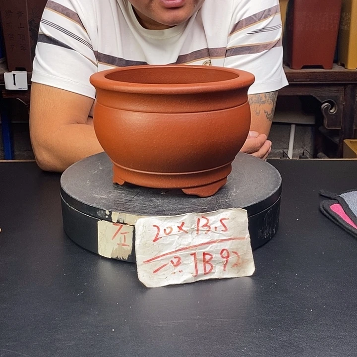 紫砂花盆货号一只JB92