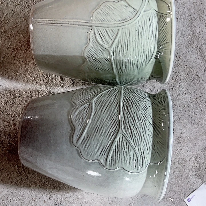 紫砂花盆高26口20