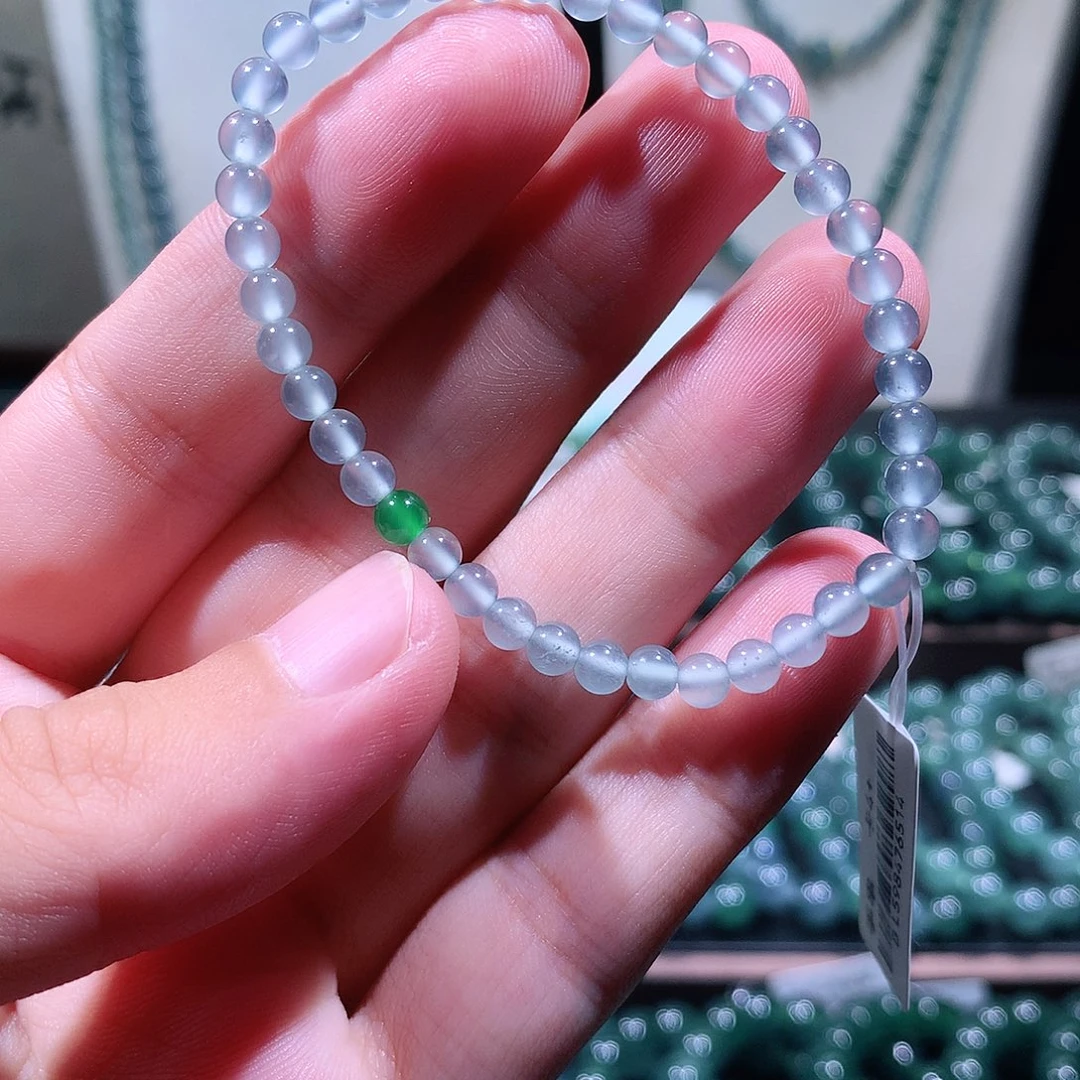 未镶嵌手链翡翠葫****娃天然a货翡翠手串4+