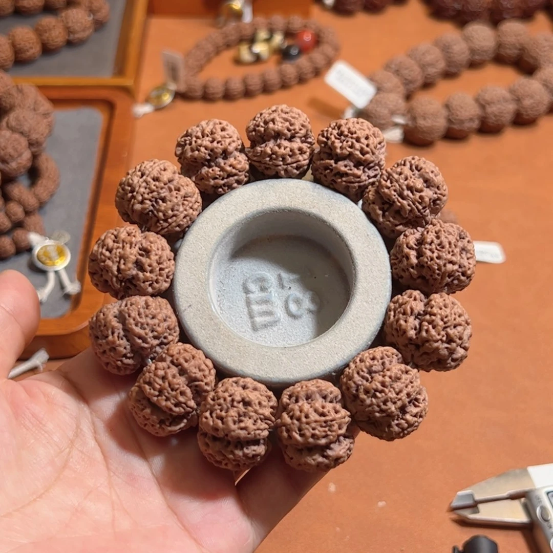 张***立金刚菩提手串22平头深沟梅花大金刚菩提