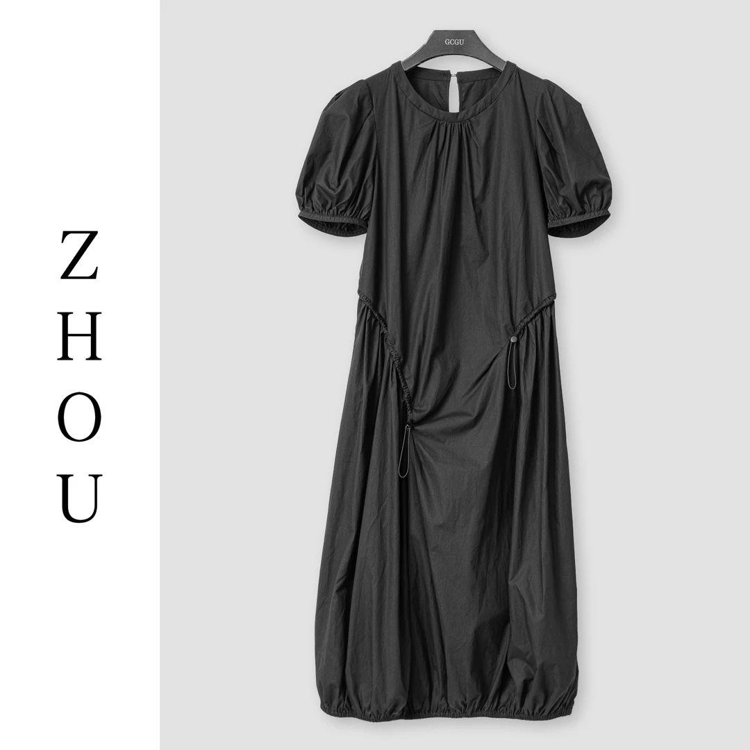 （周哥甄选）黑色连衣裙-23186