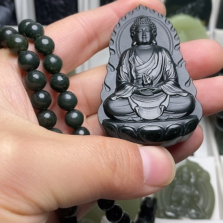 和田玉（青玉）未镶嵌颈饰