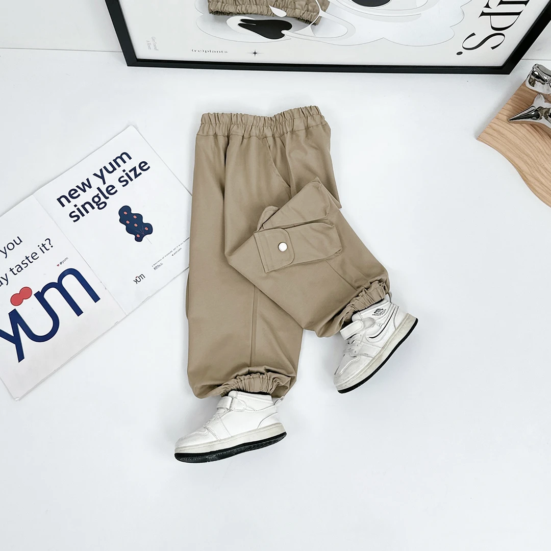 男童裤子春秋款儿童休闲裤2025新款春装潮 HS25009 悠悠童话童装