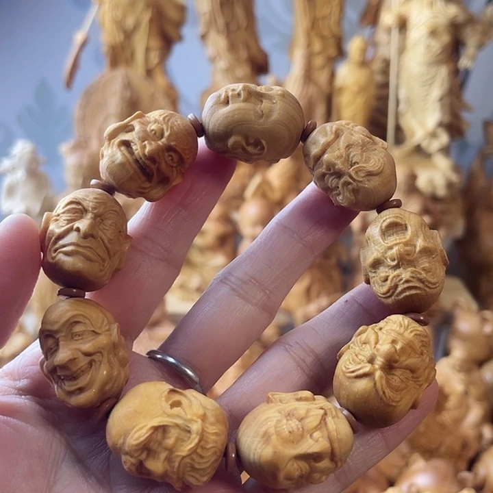 柏木（崖柏）崖柏十八罗汉手串