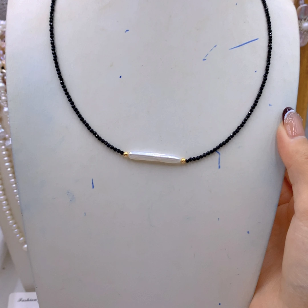 淡水珍珠耳饰银S925镶嵌