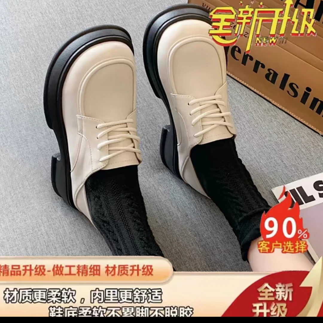 9988洋气百搭超轻底英伦乐福鞋小皮鞋爆款