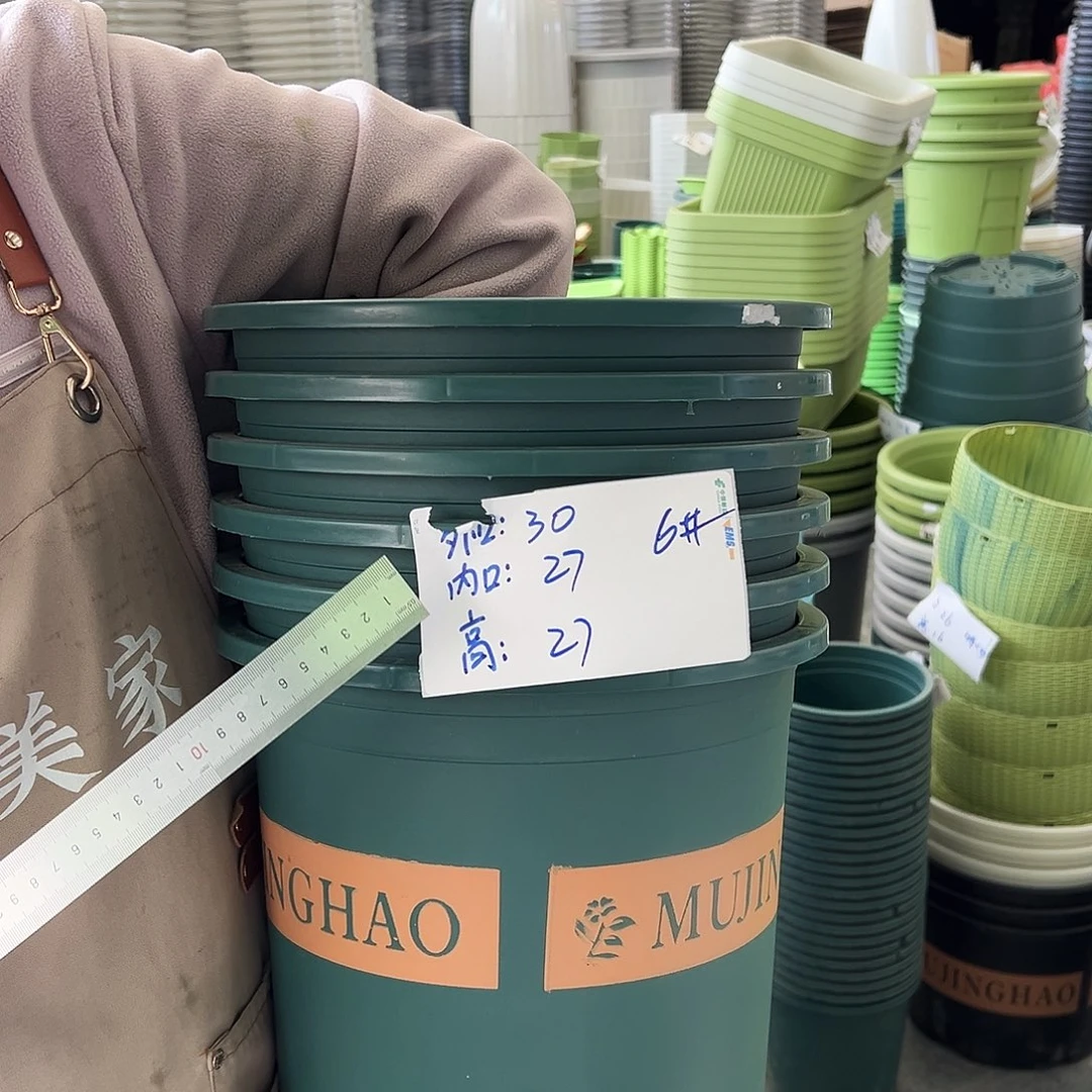 瑕疵6#加仑墨绿色6个无托