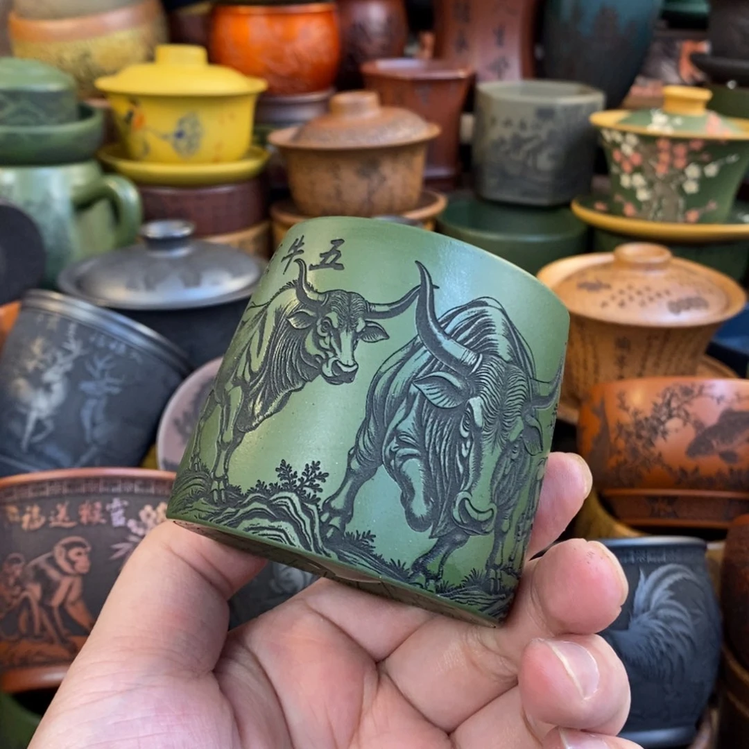 紫砂公道杯宜兴全手工紫砂杯