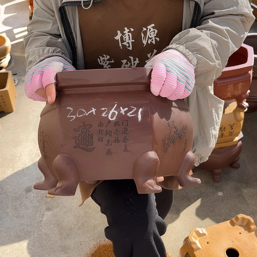 紫砂花盆盆景艺术