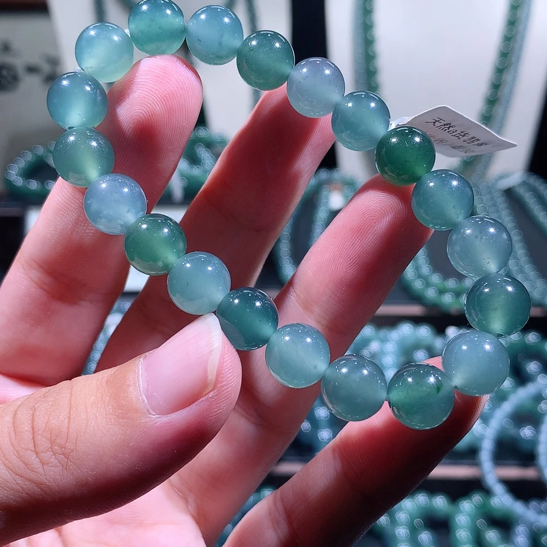 未镶嵌手链翡翠天然a货翡翠手串9.8