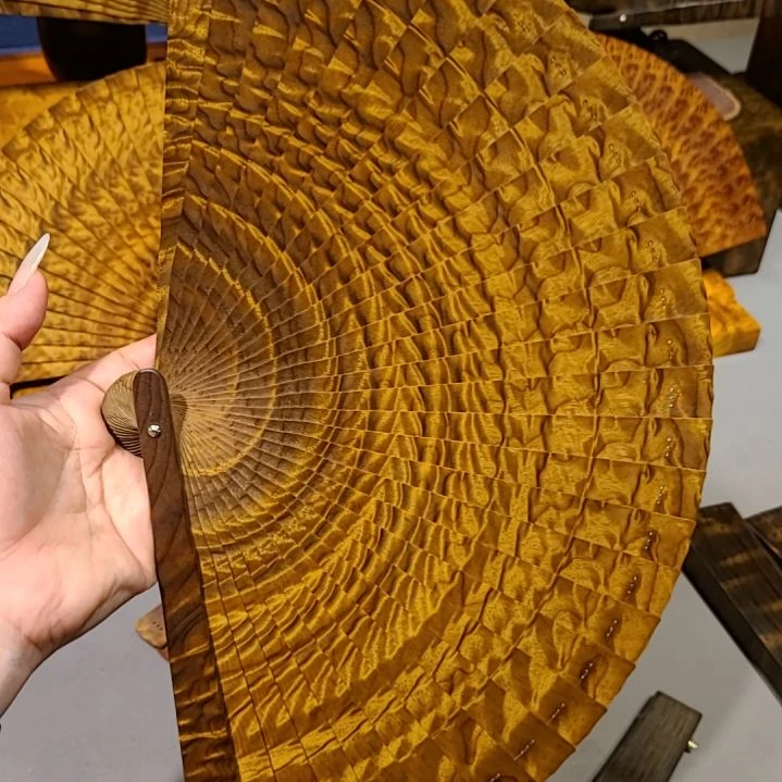 扇子21小叶桢楠金丝楠木苏扇
