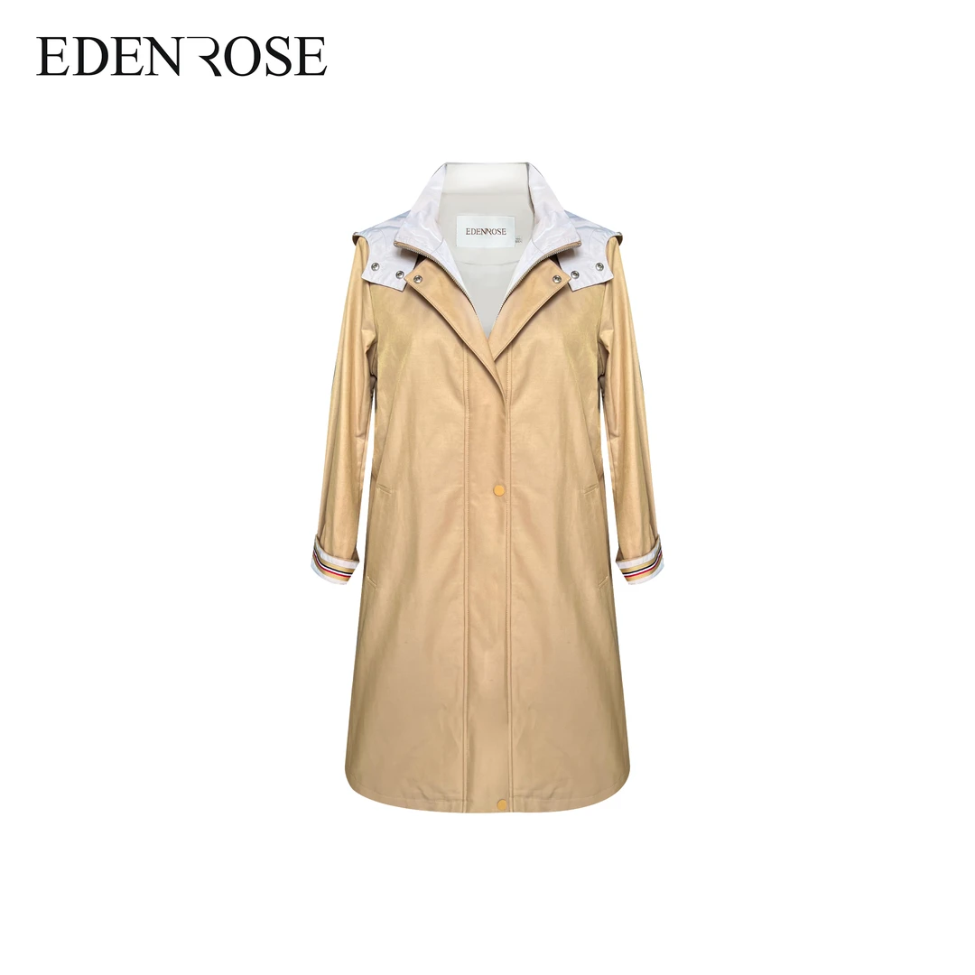 EDENROSEEDENROSE 百搭风衣长款EETC08362-10165