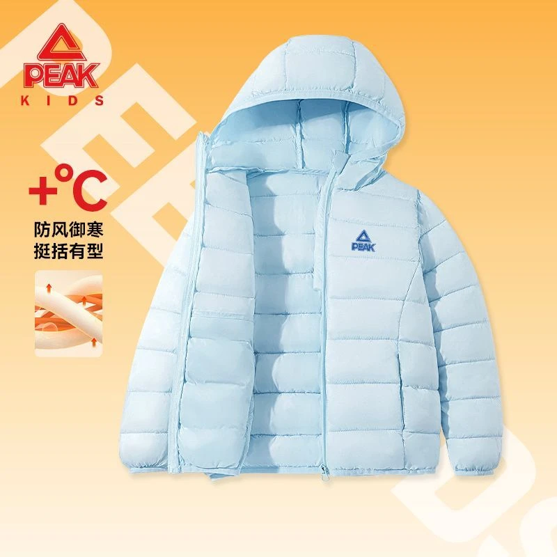 匹克童装儿童棉服冬季女童连帽棉袄2025新款潮流保暖棉衣外套