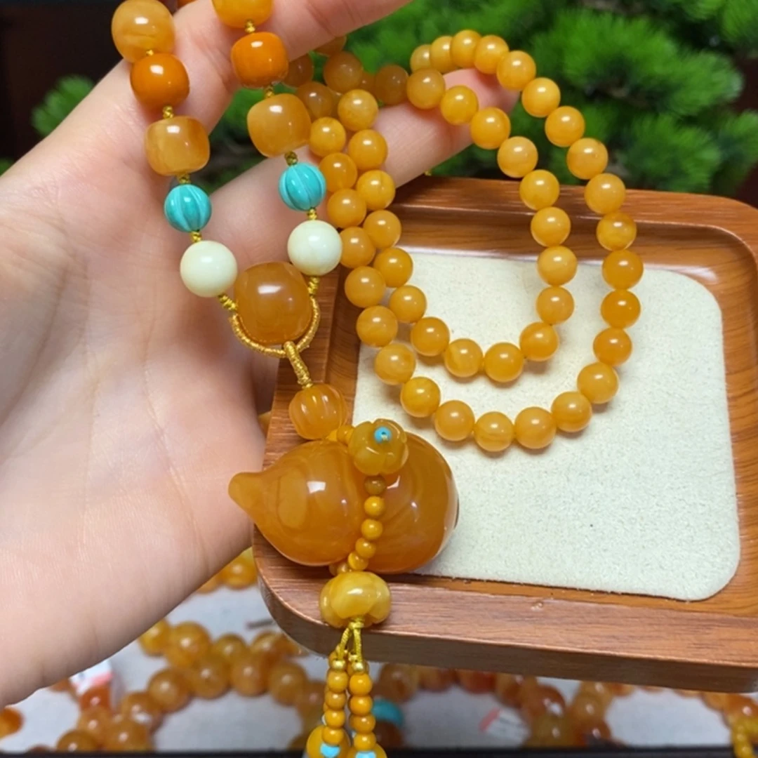 【闪购商品】蜜蜡颈饰未镶嵌项链