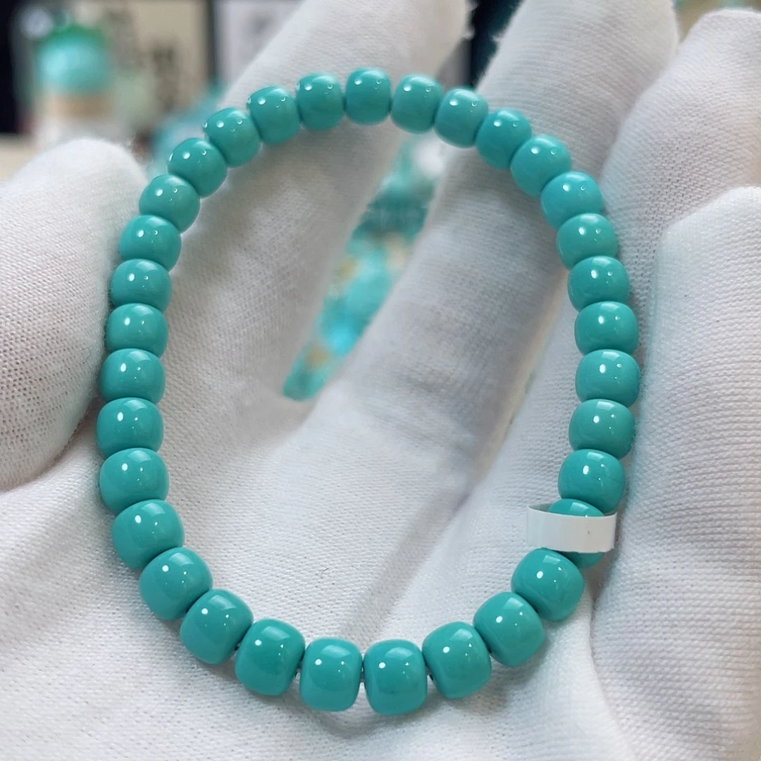 绿松石珠宝奇石未镶嵌尺寸5.8圈口15